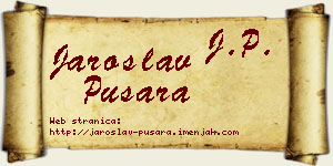 Jaroslav Pušara vizit kartica